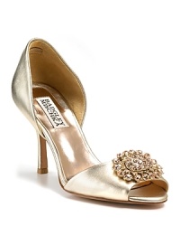 From the experts of sophisticated evening attire, the glamourous Lacie d'Orsay heels offer a refined silhouette for formal affairs. From Badgley Mischka. From the experts of sophisticated evening attire, the glamourous Lacie d'Orsay heels offer a refined silhouette for formal affairs. From Badgley Mischka.