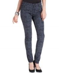 Rev up your wardrobe with snakeskin-print denim from Style&co. Jeans.