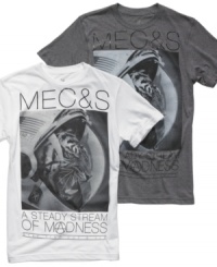 This t-shirt from Marc Ecko is one small step for fashion, one giant leap for you style. This t-shirt from Marc Ecko is one small step for fashion, one giant leap for you style.