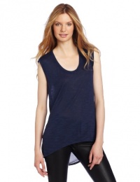 BCBGMAXAZRIA Women's Coby Back Draped Sleeveless Top