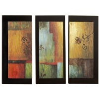 Modern Wall Plaque - Set of 3 - 11.5W x 26H in. ea. Modern Wall Plaque - Set of 3 - 11.5W x 26H in. ea.