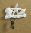 Tropical Starfish Seashells Metal Wall Key Hook Hanger