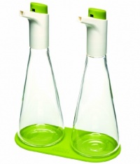 Joseph Joseph Flo Oil and Vinegar Set, Green Joseph Joseph Flo Oil and Vinegar Set, Green