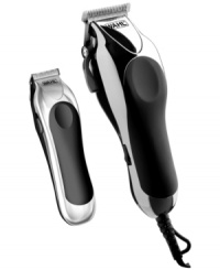 Hair today, gone tomorrow. With this fully-stocked kit, you can take completely control of your look. Tackle everything from the hair on your head to the beard on your chin with a precision set of tools, including 12 guide combs, scissors, mini trimmer, multi-cut clipper and more. 2-year warranty. Model 79524. Hair today, gone tomorrow. With this fully-stocked kit, you can take completely control of your look. Tackle everything from the hair on your head to the beard on your chin with a precision set of tools, including 12 guide combs, scissors, mini trimmer, multi-cut clipper and more. 2-year warranty. Model 79524.