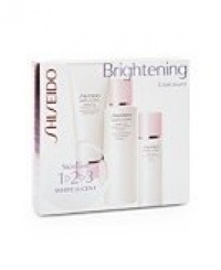 Shiseido White Lucent Brightening 1-2-3 Set Cleansing Foam 2.8oz + Balancing Softener Enriched 3.3oz + Protective Emulsion SPF 15 1oz Shiseido White Lucent Brightening 1-2-3 Set Cleansing Foam 2.8oz + Balancing Softener Enriched 3.3oz + Protective Emulsion SPF 15 1oz