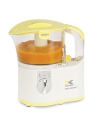 Do it all and do even more than ever before with a 2-in-1 food processor and steamer. Ideal for preparing your very own homemade baby food in under 10 minutes, this handy helper gives you the knowledge of what you're putting in the mouth of your precious loved one-so long unhealthy fillers and preservatives! 1-year warranty. Model MCH33526Y. Do it all and do even more than ever before with a 2-in-1 food processor and steamer. Ideal for preparing your very own homemade baby food in under 10 minutes, this handy helper gives you the knowledge of what you're putting in the mouth of your precious loved one-so long unhealthy fillers and preservatives! 1-year warranty. Model MCH33526Y.