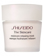 Shiseido The Skincare Moisture Relaxing Mask. A cream-type massage mask that can be tissued or rinsed off. Imparts a feeling of relaxation while treating stressed skin. Recommended for normal and combination skin. Use weekly.