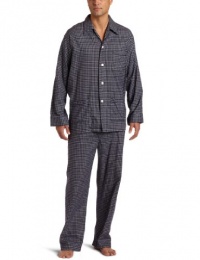 Derek Rose Men's Lightweight Flannel Classic Pajama Set Derek Rose Men's Lightweight Flannel Classic Pajama Set