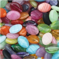 Czech Glass Oval Beads in Assorted Colors & Sizes Czech Glass Oval Beads in Assorted Colors & Sizes