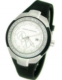 Armani Exchange Black Sport Silver Dial Women's watch #AX5053 Armani Exchange Black Sport Silver Dial Women's watch #AX5053