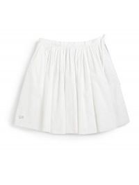 THE LOOKAdjustable, banded waist with gathered detailsSide zip with tie closureRhinestone SR logoFully linedTHE MATERIALCottonCARE & ORIGINMachine washImported THE LOOKAdjustable, banded waist with gathered detailsSide zip with tie closureRhinestone SR logoFully linedTHE MATERIALCottonCARE & ORIGINMachine washImported