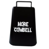MORE COWBELL 5 high Cow Bell for Cheering at Sporting Events: Hockey, Football, Soccer, Baseball, Cyclocross, Cycling MORE COWBELL 5 high Cow Bell for Cheering at Sporting Events: Hockey, Football, Soccer, Baseball, Cyclocross, Cycling