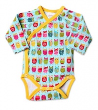 Zutano Baby-Girls Infant Owls Long Sleeve Body Wrap, Aqua, 12 Months Zutano Baby-Girls Infant Owls Long Sleeve Body Wrap, Aqua, 12 Months