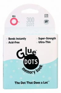Glue Dots 3/8-Inch Memory Dot Roll, 300-Clear Dots Glue Dots 3/8-Inch Memory Dot Roll, 300-Clear Dots