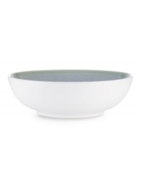 With clean lines and splashes of cool blue, the Kealia vegetable bowl dishes out casual fare with modern elegance, plus all the convenience of dishwasher- and microwave-safe stoneware from Noritake. With clean lines and splashes of cool blue, the Kealia vegetable bowl dishes out casual fare with modern elegance, plus all the convenience of dishwasher- and microwave-safe stoneware from Noritake.