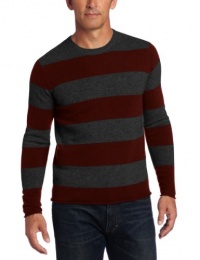 Williams Cashmere Men's 100% Cashmere Striped Crew Neck Sweater Williams Cashmere Men's 100% Cashmere Striped Crew Neck Sweater