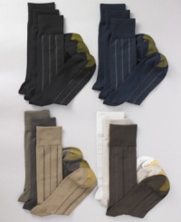 Crafted with antimicrobial nylon, this convenient 3 pack of Gold Toe socks will keep your feet fresh, odor free and in style all at once. Crafted with antimicrobial nylon, this convenient 3 pack of Gold Toe socks will keep your feet fresh, odor free and in style all at once.