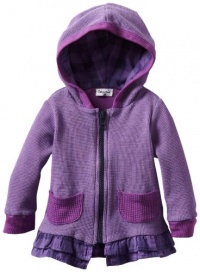 Splendid Littles Baby-Girls Infant Prep School Hoodie, Grape Juice, 6-12 Months