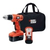 Black & Decker GCO18SFB 18-Volt Ni-Cad 3/8-Inch Cordless Drill/Driver with Storage Bag and Stud Sensor