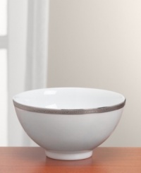The sophisticated platinum accents of the Charter Club Grand Buffet Platinum collection add sparkle to your tabletop. Cereal bowl is the perfect addition to a special occasion breakfast or brunch setting. The sophisticated platinum accents of the Charter Club Grand Buffet Platinum collection add sparkle to your tabletop. Cereal bowl is the perfect addition to a special occasion breakfast or brunch setting.