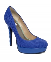 Mesmerize with every step. The Kamaria platform pumps by RACHEL Rachel Roy feature a sinister snake texture on a sculpted heel. Mesmerize with every step. The Kamaria platform pumps by RACHEL Rachel Roy feature a sinister snake texture on a sculpted heel.