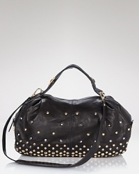 Splashed with studs, Be&D's lambskin shoulder bag looks super-bad put plays nice. Wear the roomy, buckle-trimmed tote to give daytime denim and breezy basics a riveting finish. Splashed with studs, Be&D's lambskin shoulder bag looks super-bad put plays nice. Wear the roomy, buckle-trimmed tote to give daytime denim and breezy basics a riveting finish.