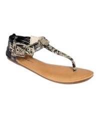 Question not. Madden Girl's Anzwer flat sandals are the solution to your summer footwear needs.