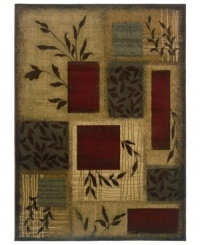 Floor planter. The Sphinx Amelia is lush with leafy flora, peeking out from behind and within the rug's chic geometric motif. Machine woven from stain-resistant polypropylene, this piece is ideal for kids, pets and high traffic areas. Floor planter. The Sphinx Amelia is lush with leafy flora, peeking out from behind and within the rug's chic geometric motif. Machine woven from stain-resistant polypropylene, this piece is ideal for kids, pets and high traffic areas.