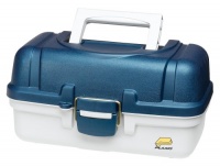 Plano 2-Tray Tackle Box(Blue Metallic/Off White) Plano 2-Tray Tackle Box(Blue Metallic/Off White)