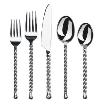 Gourmet Settings Silver Tear 20-Piece Flatware Set, Service for 4 Gourmet Settings Silver Tear 20-Piece Flatware Set, Service for 4