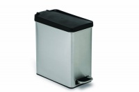 simplehuman Profile Step Trash Can, Brushed Stainless Steel, 10 Liters / 2.6 Gallons simplehuman Profile Step Trash Can, Brushed Stainless Steel, 10 Liters / 2.6 Gallons