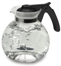 Primula Glass Stovetop Glass Whistling Kettle with Black Silicone Handle, 2-Quart Primula Glass Stovetop Glass Whistling Kettle with Black Silicone Handle, 2-Quart