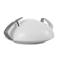 This classic design from Rosenthal now features a new series of graphics which follow the contours of each item and contrast between matte and glossy metallic surfaces, thus emphasizing its shape. Angular handles lend a modern feel. This classic design from Rosenthal now features a new series of graphics which follow the contours of each item and contrast between matte and glossy metallic surfaces, thus emphasizing its shape. Angular handles lend a modern feel.