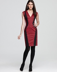 Diversify your dress options with the playful print on this French Connection frock. A slight cap sleeve and contoured panels make this one desk-to-dinner option you can't pass up. Diversify your dress options with the playful print on this French Connection frock. A slight cap sleeve and contoured panels make this one desk-to-dinner option you can't pass up.