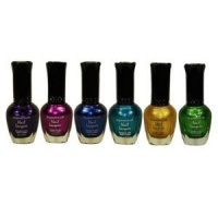 Kleancolor Metallic Nail Lacquer 6 Colors Set