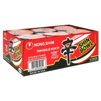 Nong Shim Shin Bowl Noodle, Gourmet Spicy Picante, 3.03-Ounce Bowls (Pack of 12) Nong Shim Shin Bowl Noodle, Gourmet Spicy Picante, 3.03-Ounce Bowls (Pack of 12)