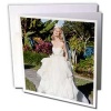 Danita Delimont - Weddings - Bride in wedding dress. (MR) - US10 GJO0571 - Greg Johnston - Greeting Cards-6 Greeting Cards with envelopes