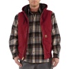 Carhartt Men's Big-Tall Sandstone Hooded Active Vest Quilt Lined