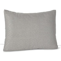 Shimmering waves of metallic thread stream across this decorative pillow from Calvin Klein Home. Shimmering waves of metallic thread stream across this decorative pillow from Calvin Klein Home.