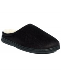The freedom of these backless slippers from Club Room makes it easy to kick up your heels on the couch. The freedom of these backless slippers from Club Room makes it easy to kick up your heels on the couch.
