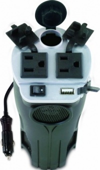 Rally 7413 200W Cup Holder Power Inverter with USB Port Rally 7413 200W Cup Holder Power Inverter with USB Port