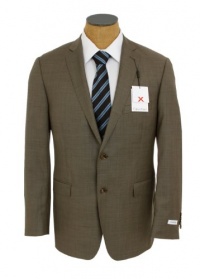 Calvin Klein Mens Tan Brown Shark Xtreme Slim Fit Wool Suit Calvin Klein Mens Tan Brown Shark Xtreme Slim Fit Wool Suit