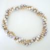 Multi Pearl Triple Strand Necklace