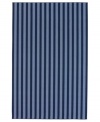 Featuring a classic Cabana-stripe motif, the Cabo del Sol area rug is designed in bright, festive colors that fit everyday living spaces or vacation homes by the beach. Woven from wool, the rug offers a soft surface feel that you'll love for years to come.