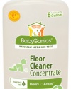 BabyGanics Floors to Adores Floor Concentrate, Unscented, 16-Fluid Ounce Bottles (Pack of 2)