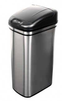 NST Nine Stars DZT-42-1 Infrared Touchless Automatic Motion Sensor Lid Open Trash Can, 11.1-Gallon NST Nine Stars DZT-42-1 Infrared Touchless Automatic Motion Sensor Lid Open Trash Can, 11.1-Gallon