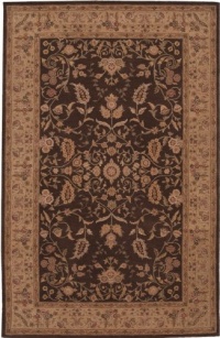 Nourison Rugs Heritage Hall Collection HE05 Brown Rectangle 12' x 15' Area Rug Nourison Rugs Heritage Hall Collection HE05 Brown Rectangle 12' x 15' Area Rug