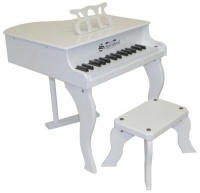 30 Key Fancy Baby Grand Piano White 30 Key Fancy Baby Grand Piano White