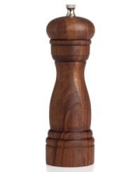 Add a tasty accent to every meal with an attractive mill that crushes salt to your taste with little extra effort on your part. Each mill has a unique wood grain and the dark walnut finish gets richer over time for a handsome addition to your table. Lifetime warranty. Add a tasty accent to every meal with an attractive mill that crushes salt to your taste with little extra effort on your part. Each mill has a unique wood grain and the dark walnut finish gets richer over time for a handsome addition to your table. Lifetime warranty.