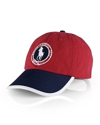 Finished with signature embroidery, our cotton twill sport cap celebrates Team USA's participation in the 2012 Olympic Games. Finished with signature embroidery, our cotton twill sport cap celebrates Team USA's participation in the 2012 Olympic Games.
